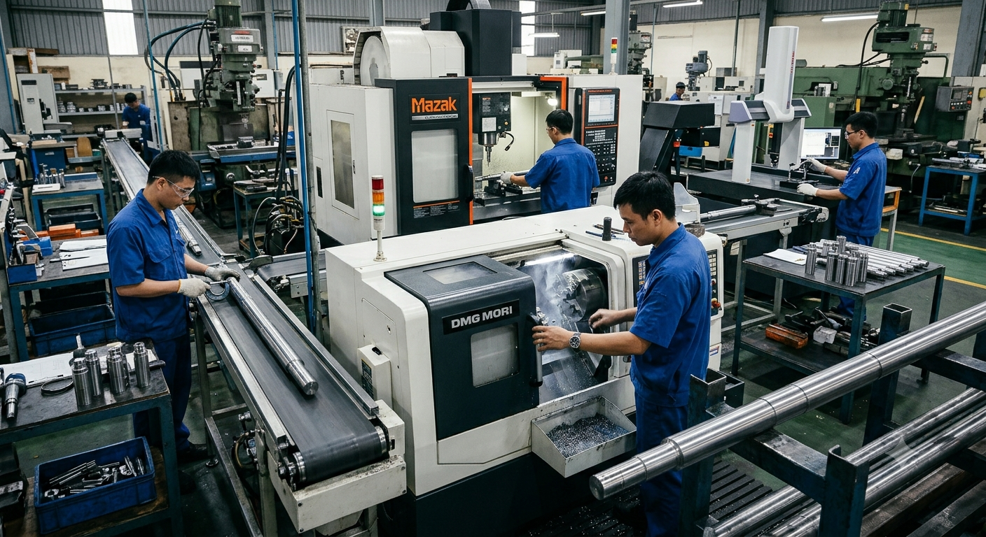 Sự liên kết chặt chẽ giữa các công đoạn trong chuỗi gia công cơ khí